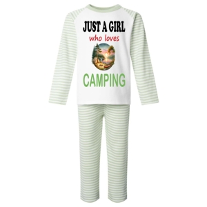 Just a Boy / Girl who loves CAMPING Childrens Pyjamas