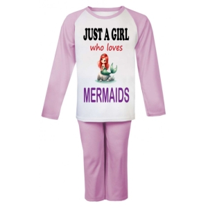 Just a Girl who loves MERMAIDS Childrens Pyjamas