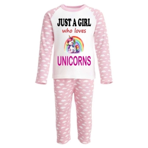 Just a Boy / Girl who loves UNICORNS Childrens Pyjamas
