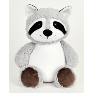 Personalised Teddy Bear - 14 Inch Cubbies Bandit The Raccoon - Embroidered with NAME / TEXT / Baby Birth Details