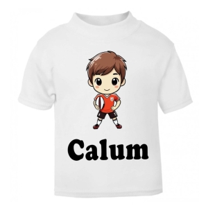 Rugby Player Boy Any Name Childrens Printed T-Shirt