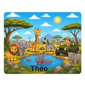 Personalised Children's Cardboard 30 Piece Jigsaw Puzzle - Any Kids Name - Mermaids Scene Design