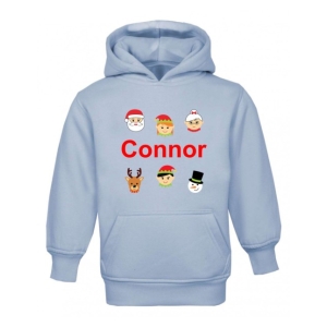 Christmas Santa's Buddies Any Name Childrens Hoodie