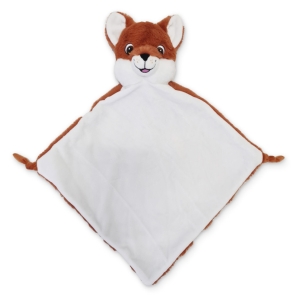 Personalised Baby Comfort Blanket - 13 Inch Makkapitew Fox Blankie / Comforter - Embroidered Any Name / Text
