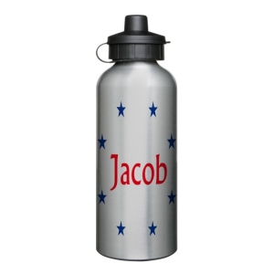 Personalised Children's 600ml Sport Water Drinks Bottle - Any Kids Name + Stars Design