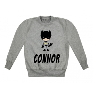 Bat Boy Superhero Any Name Childrens Sweatshirt / Jumper