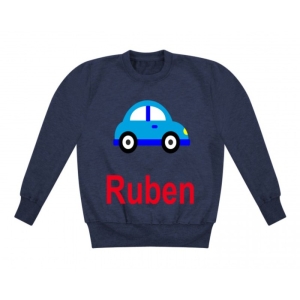 Car Any Name Childrens Sweatshirt / Jumper