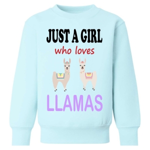 Just a Boy / Girl who loves LLAMAS Childrens Sweatshirt / Jumper