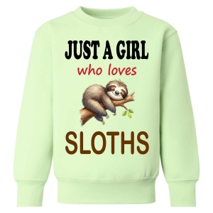 Just a Boy / Girl who loves SLOTHS Childrens Sweatshirt / Jumper