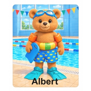 Personalised Children's Cardboard 30 Piece Jigsaw Puzzle - Any Kids Name - Mermaids Scene Design