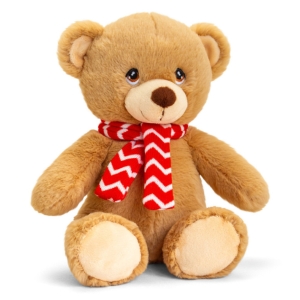 Keel Toys Medium 25cm Conker Teddy Bear with Scarf - Plain