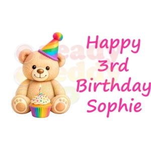 Teddy Bear Cupcake Birthday Design