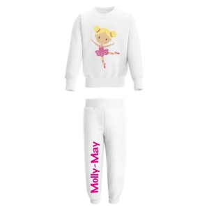 Ballet Dancer Any Name Childrens Tracksuit