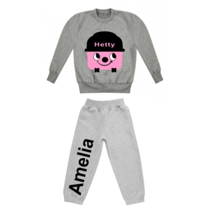 Hetty Hoover Any Name Childrens Tracksuit