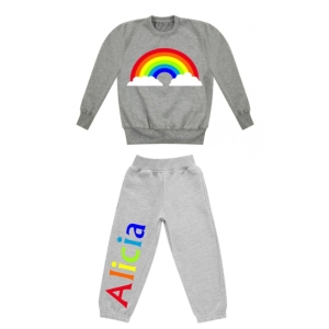 Rainbow Any Name Childrens Tracksuit