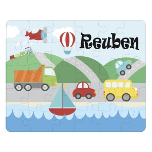Personalised Children's Cardboard 30 Piece Jigsaw Puzzle - Any Kids Name - Mermaids Scene Design