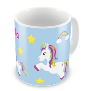 Unicorns + Name Mug