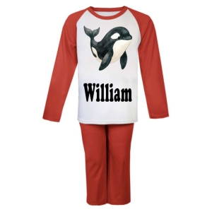 Killer Whale / Orca Any Name Childrens Pyjamas