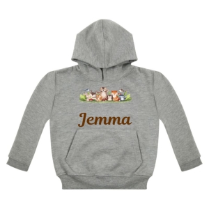 Woodland Animals Childrens Hoodie