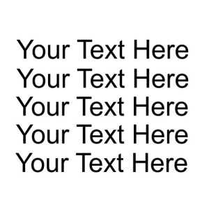 Text Only Design (5 Lines)