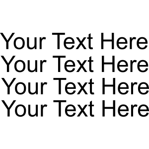 Text Only Design (4 Lines)