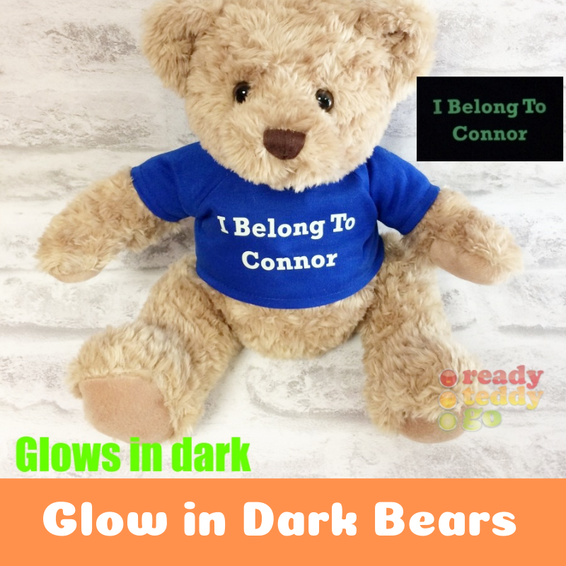 Personalised Glow in the Dark Teddy Bears Personalised Glow in the Dark Teddy Bears