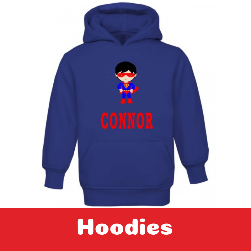 Personalised Printed and Embroidered Hoodies for Kids