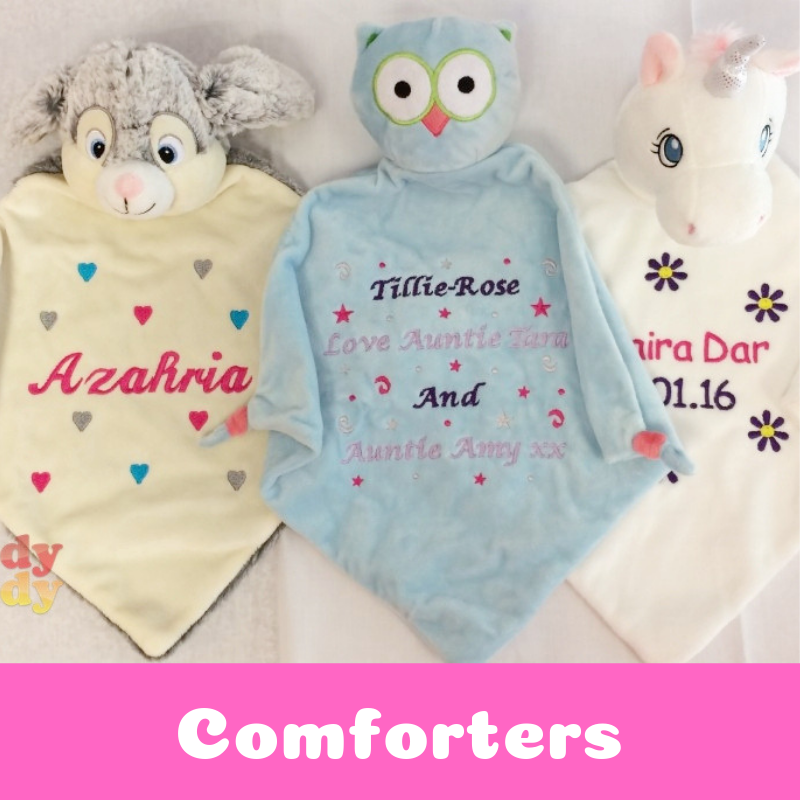 Personalised Baby Comfort Blankets