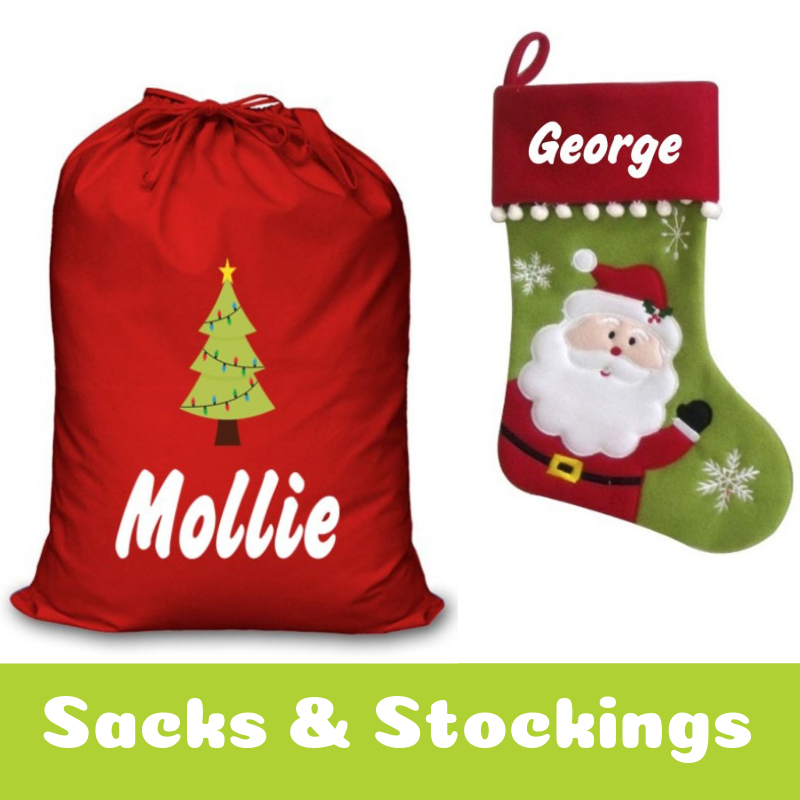 Personalised Christmas Sacks and Stockings