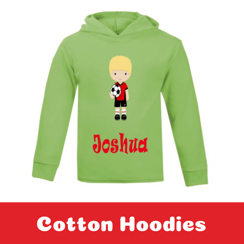 Personalised Kids Printed Cotton T-Shirt Hoodies Personalised Kids Printed Cotton T-Shirt Hoodies