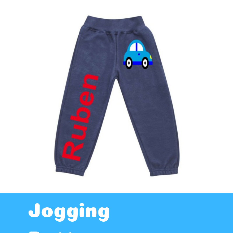 Personalised Printed Kids Joggers / Jogging Bottoms