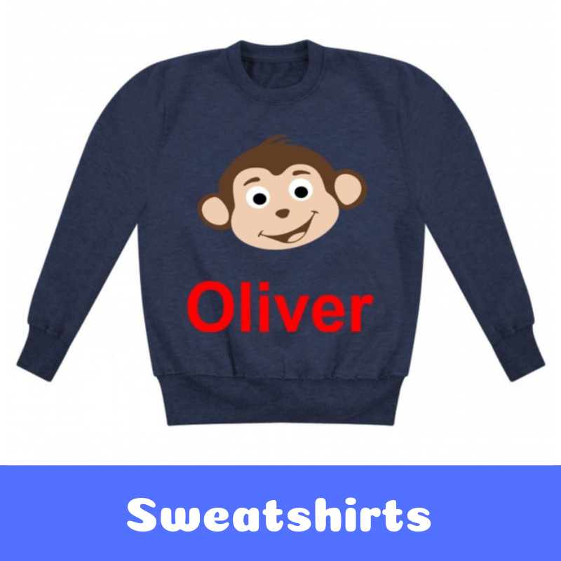 Personalised Children's Printed Sweatshirts / Jumpers