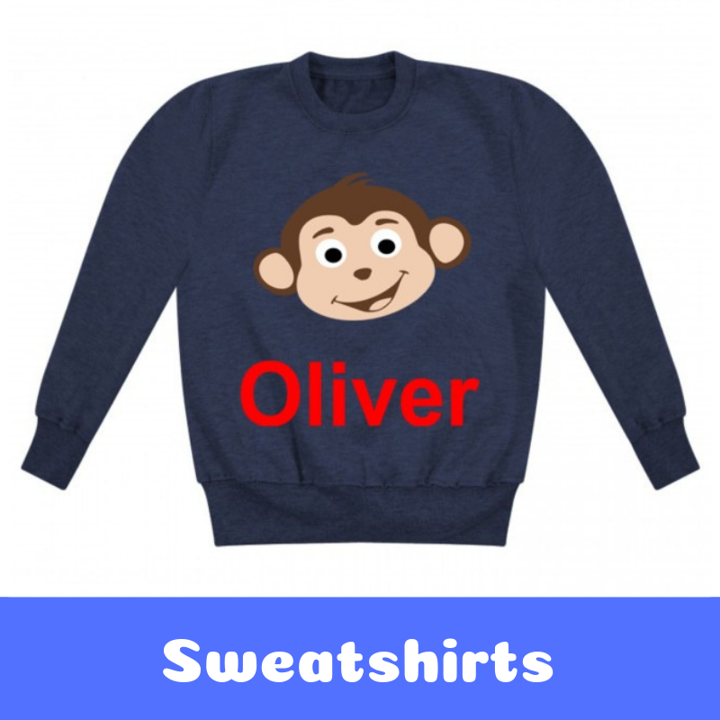 Personalised Children's Printed Sweatshirts