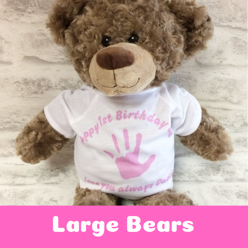 Personalised Printed Large Teddy Bears