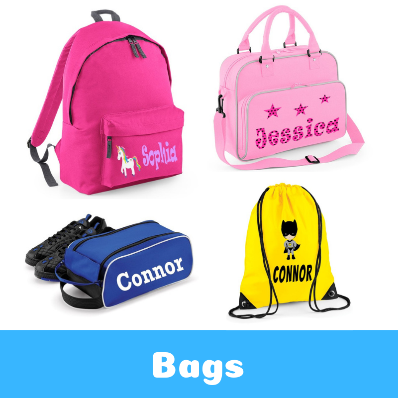 Personalised Childrens Printed Bags Back To School