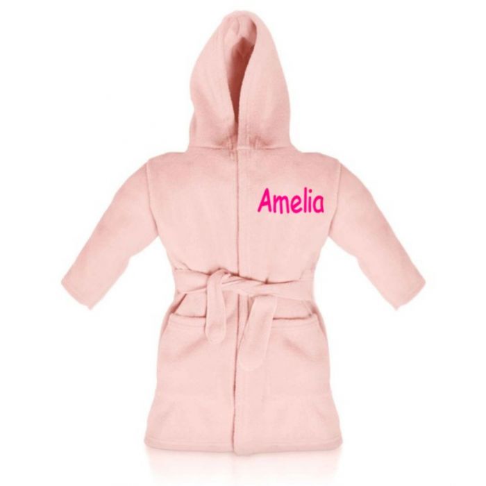 Pale pink dressing clearance gown