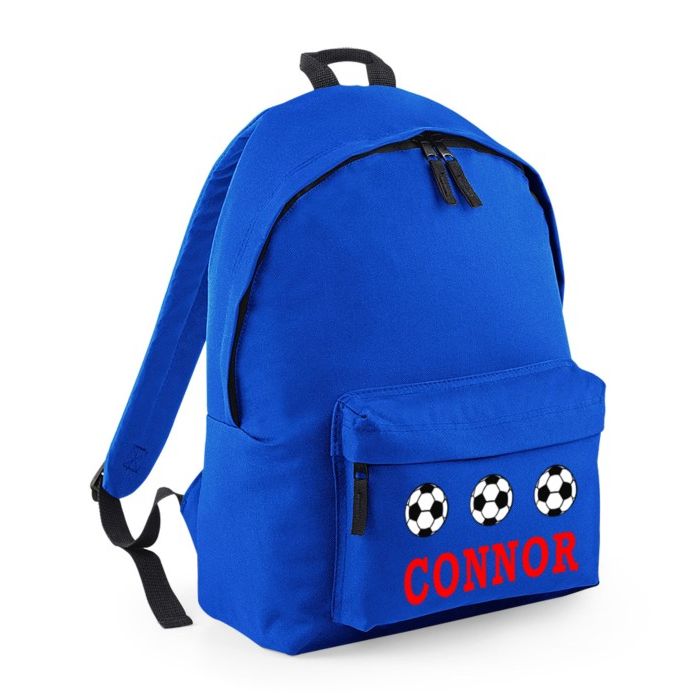 Personalised Football Printed Kids Children s School Backpack