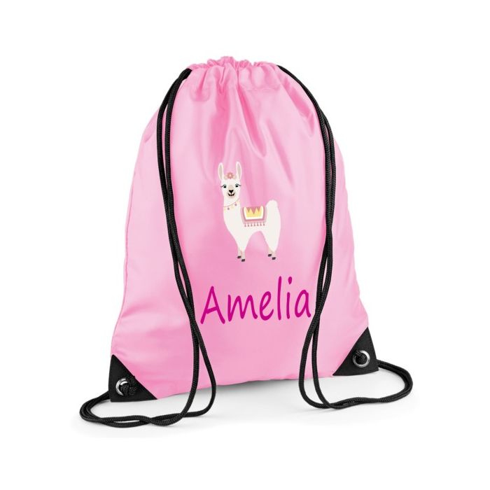 Personalised Llama Any Name Printed Kids Children s School Nursery