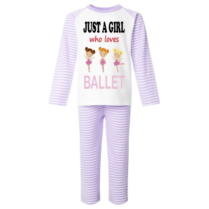 Just a Girl who loves BALLET Childrens Pyjamas