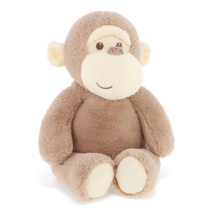 Personalised Medium Keel Toys Eco Baby Marcel The Monkey Teddy Bear Unisex Baby Boy Girl Wearing Knitted Jumper Cuddly Soft Toy
