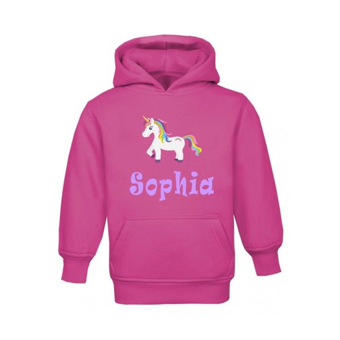 Personalised deals unicorn hoodie