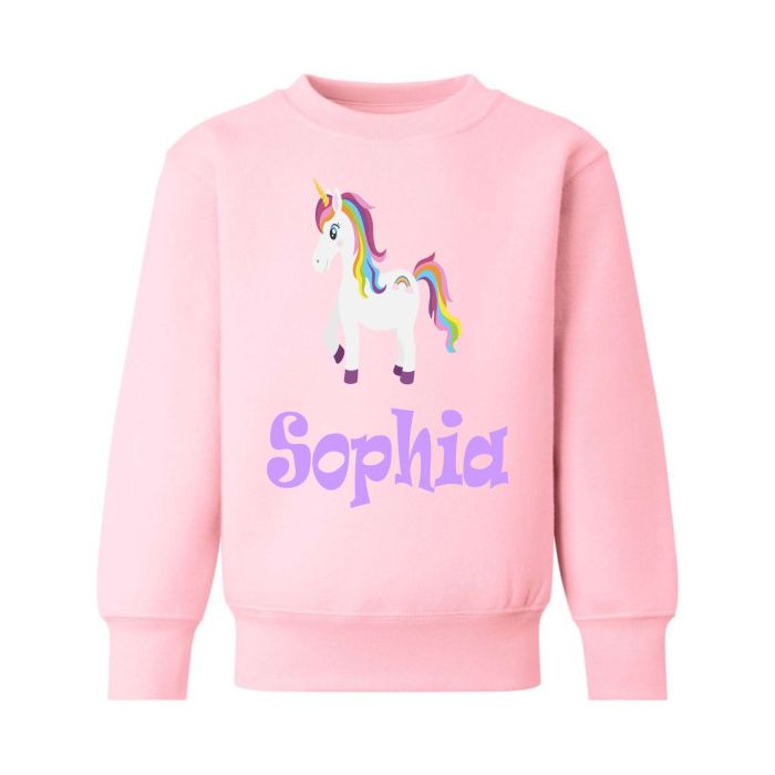 Pink unicorn jumper cheap