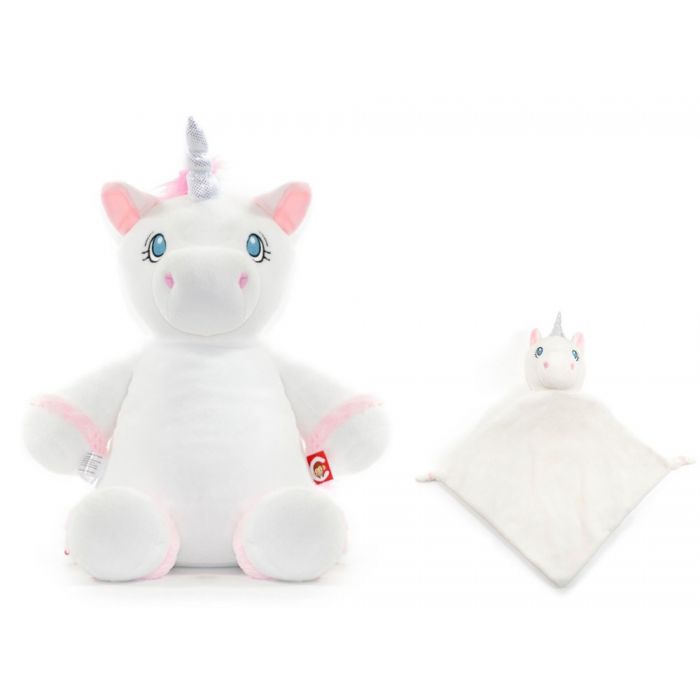 Cuddly pillow unicorn with name