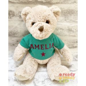 Small Bartley Teddy Bear - Glitter or Plain Vinyl T-Shirt