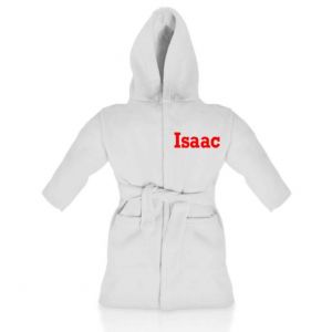 White Any Name Children's Bathrobe