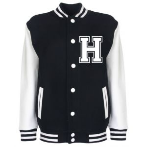 Personalised Junior Stanford Black Varsity Jacket