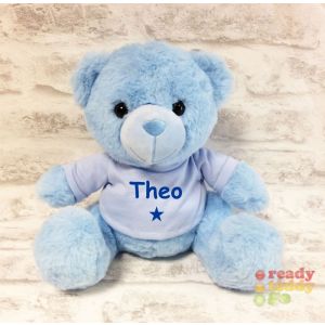 Blue Teddy Bear with T-shIrt