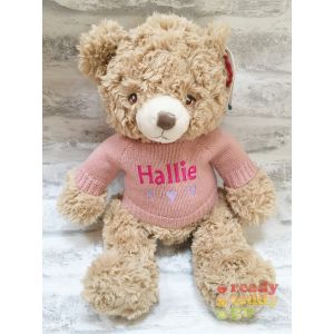 Keel Toys Eco Bramble Teddy Bear with Knitted Jumper