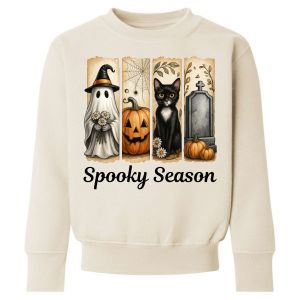 Brushstroke Vintage Halloween Any Name Childrens Sweatshirt / Jumper