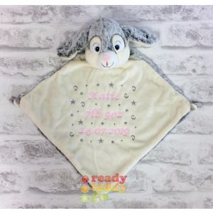 Grey Bunny Rabbit Comfort Blanket